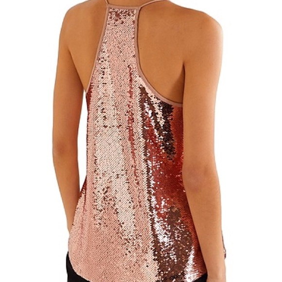 Cami NYC Racer Sequin Rose Dust Cami BNWT Never Worn. - Picture 5 of 6